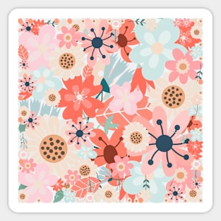 Spring Flower Pattern Sticker